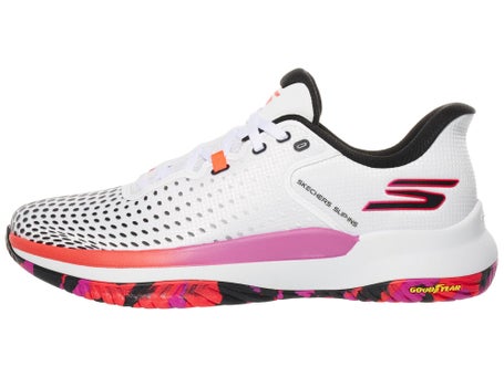 Skechers Viper Court Elite Wh/Pink Mens Pickle Shoes