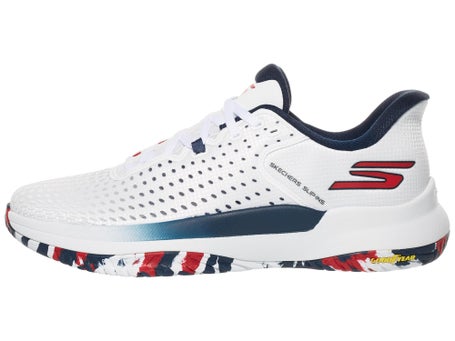 Skechers Viper Court Elite Wh/Red Mens Pickle Shoes