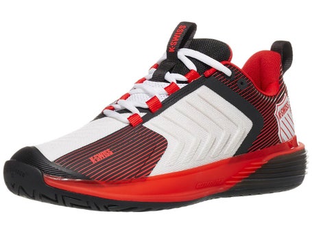 KSwiss Ultrashot 3 White/Black/Red Mens Shoe