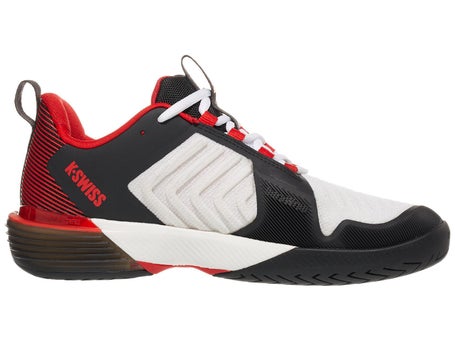 KSwiss Ultrashot 3 White/Black/Red Mens Shoe