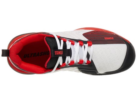 KSwiss Ultrashot 3 White/Black/Red Mens Shoe