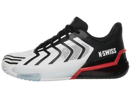 KSwiss Ultrashot 4 White/Black/Red Mens Shoes 