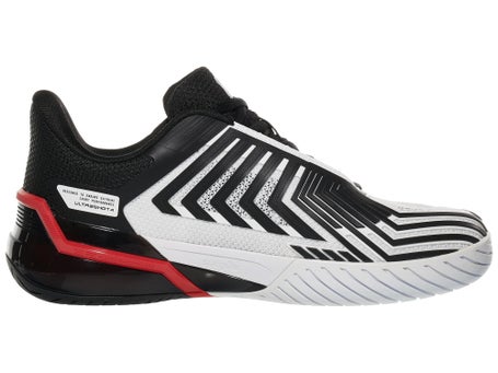 KSwiss Ultrashot 4 White/Black/Red Mens Shoes 