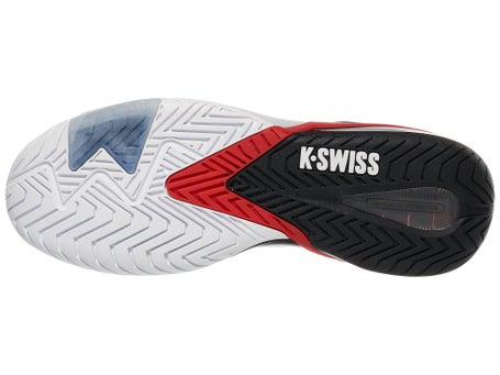 KSwiss Ultrashot 4 White/Black/Red Mens Shoes 