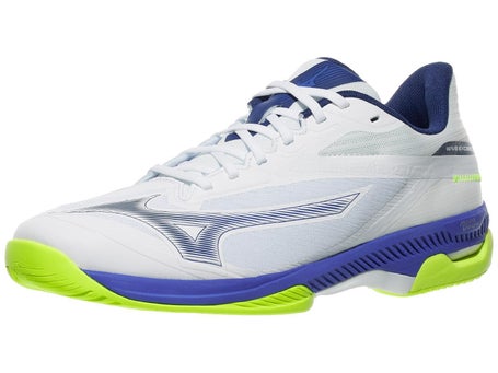 Mizuno Wave Exceed Court White/Dazzle Blue Mens Shoes