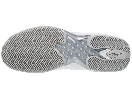 Mizuno Wave Exceed Tour 6 Clay White/Silver Woms Shoes