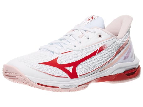 Mizuno Wave Exceed Tour 7 White/Red Womens Shoes 