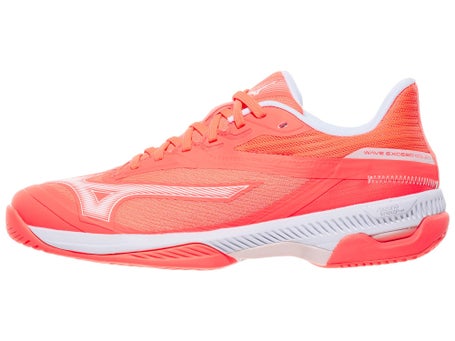 Mizuno Wave Exceed Court Coral/White Womens Shoes