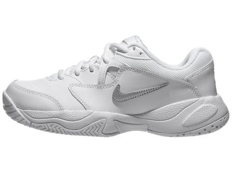 Nike Court Lite 2 White/Silver Junior Shoes