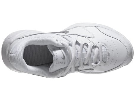 Nike Court Lite 2 White/Silver Junior Shoes
