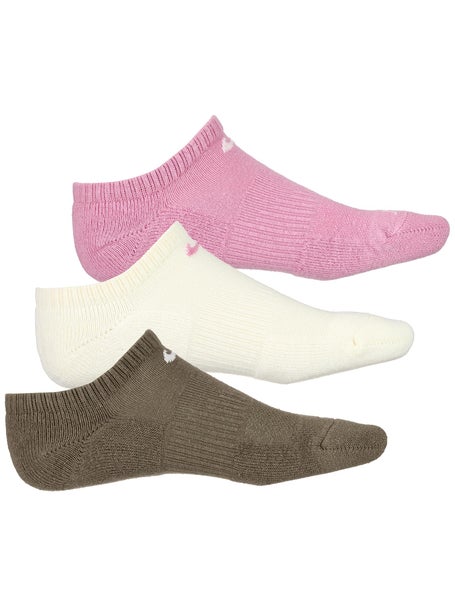 Nike Everyday Cushion No Show Sock 3-Pack Pink/Brown