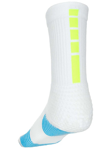 Nike Elite 2.0 Crew Sock White/Volt
