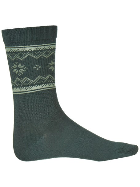 Nike Essential Holiday Fair Isle Crew Sock Green