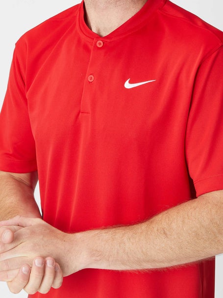 Nike Mens Core Blade Henley Top - Red