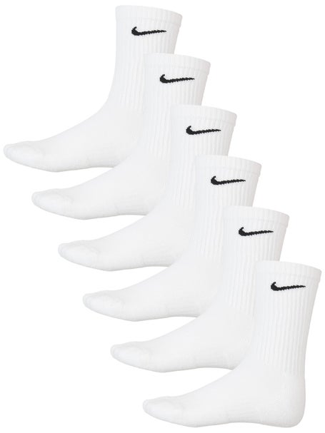 Nike Junior Everyday Cushion Crew Sock 6-Pack White