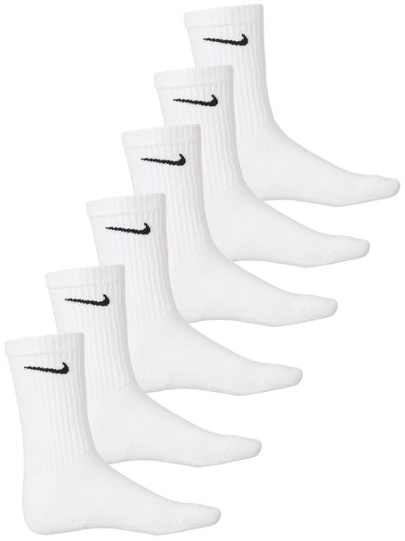 Nike Junior Everyday Cushion Crew Sock 6-Pack White