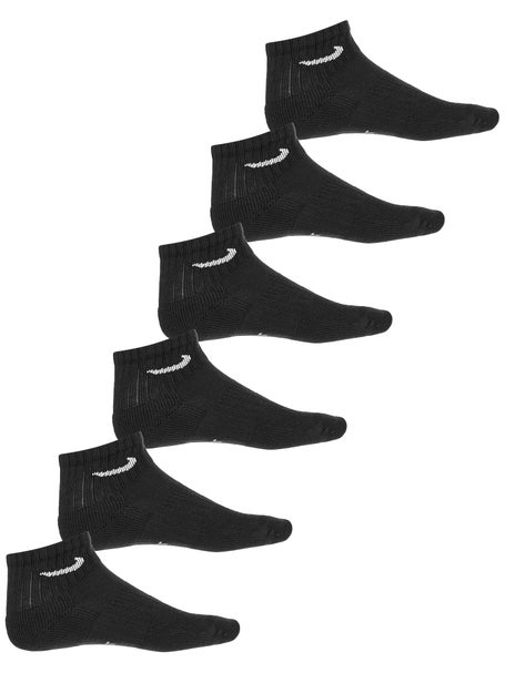 Nike Junior Everyday Cushion Quarter Sock 6-Pack Black