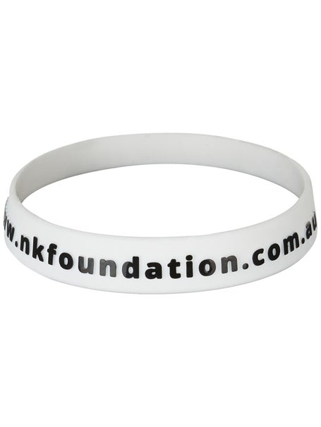 Nick Kyrgios Foundation Rubber Wristband - White