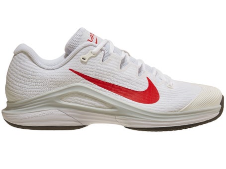 Nike Zoom Vapor 12 White/Crimson Mens Shoes