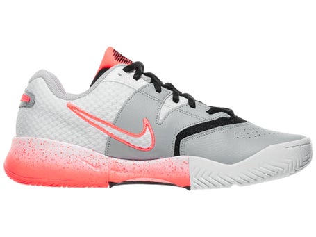 Nike Court Lite 4 PRM White/Lava/Grey Mens Shoes 