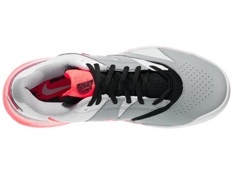 Nike Court Lite 4 PRM White/Lava/Grey Mens Shoes 