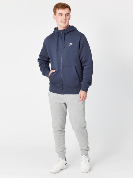 Nike Mens Core Club Zip Hoodie - Navy