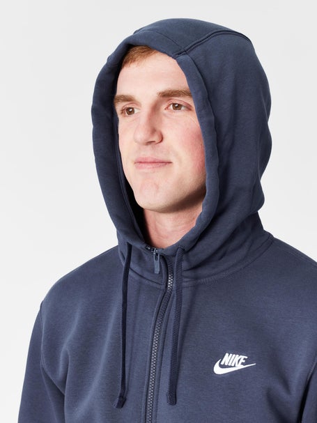 Nike Mens Core Club Zip Hoodie - Navy
