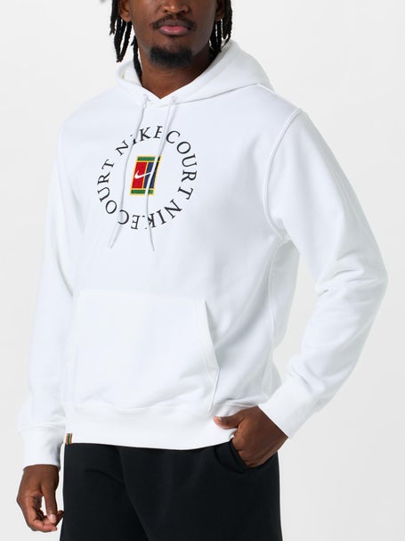 Nike Mens Heritage Fleece Pullover Hoodie - White