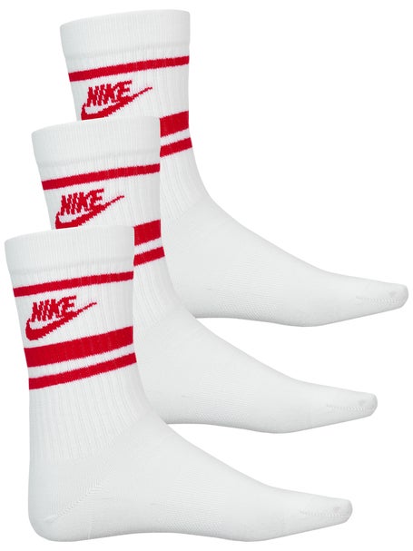 Nike Sportswear Everyday Crew Sock 3-Pack White/Red