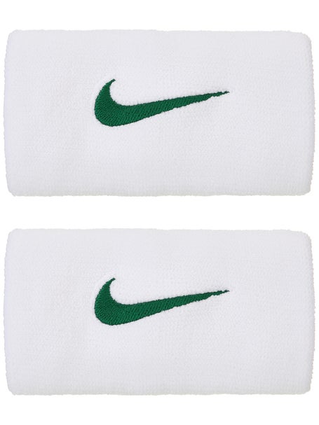 Nike Summer Premier Doublewide Wristband Wh/Gorge Green