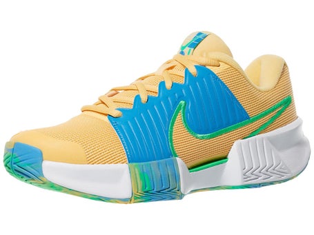 Nike GP Pickleball Pro Gold/Blue Womens Pickle Shoes