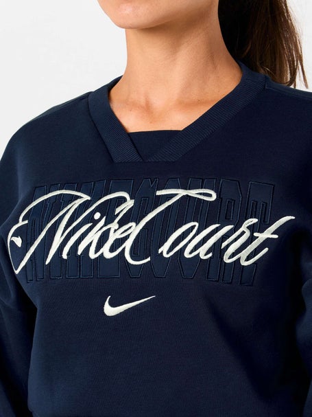 Nike Womens Spring Court Crop Fleece Crewneck