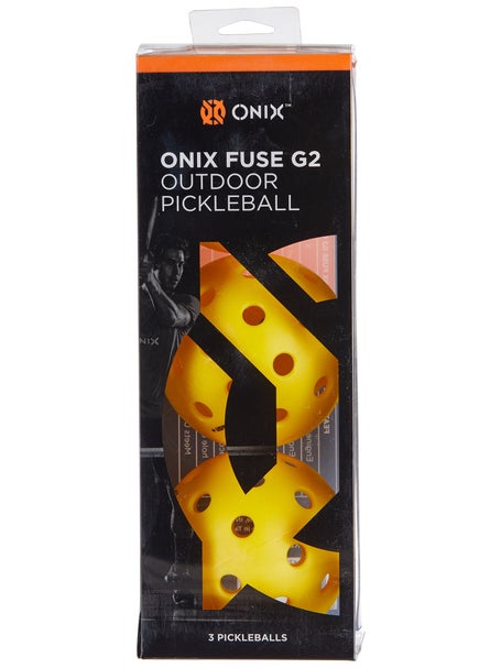 Onix Fuse G2 Outdoor Pickleballs - Yellow