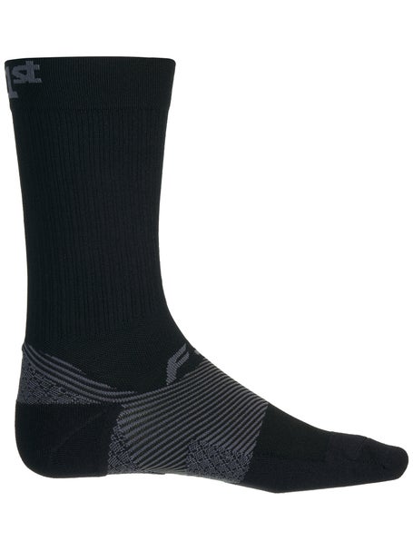 OS1st Plantar Fasciitis Crew Sock Black