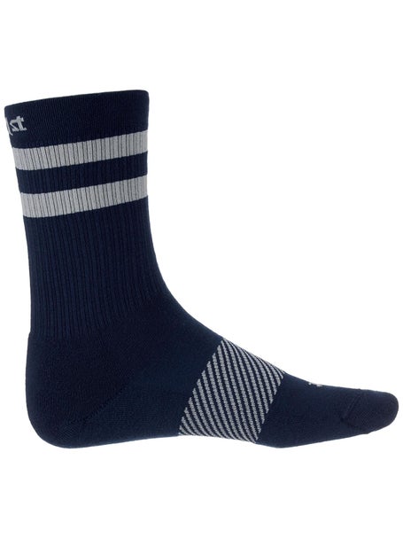 OS1st Wicked Comfort Crew Sock Navy Striped