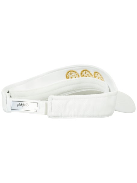 PB&Jelly Gold Pickleball Visor - White