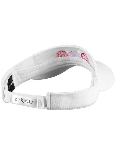 PB&Jelly Pickleball Visor White/Pink