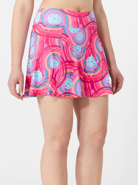 Pickleball Bella Womens A-Line Skirt - Circle