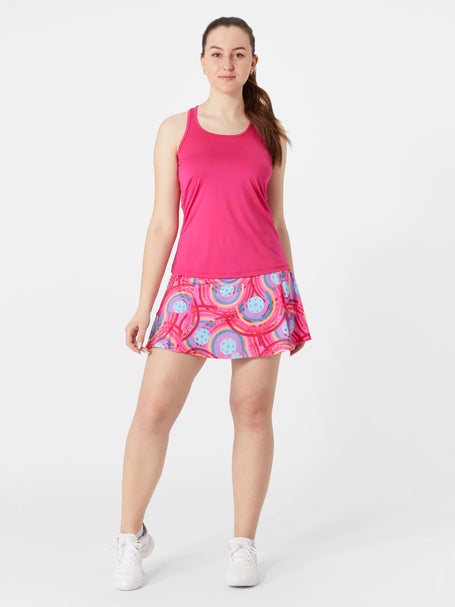Pickleball Bella Womens A-Line Skirt - Circle