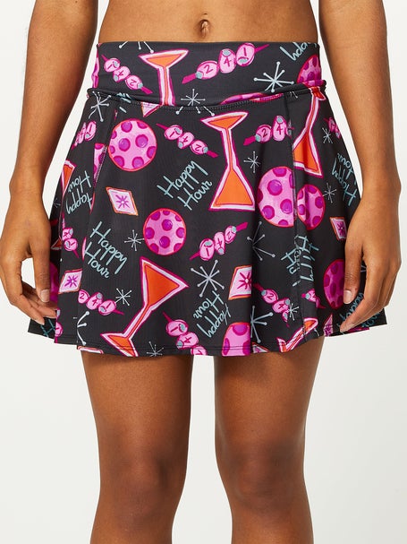 Pickleball Bella Womens A-Line Skirt - Martini