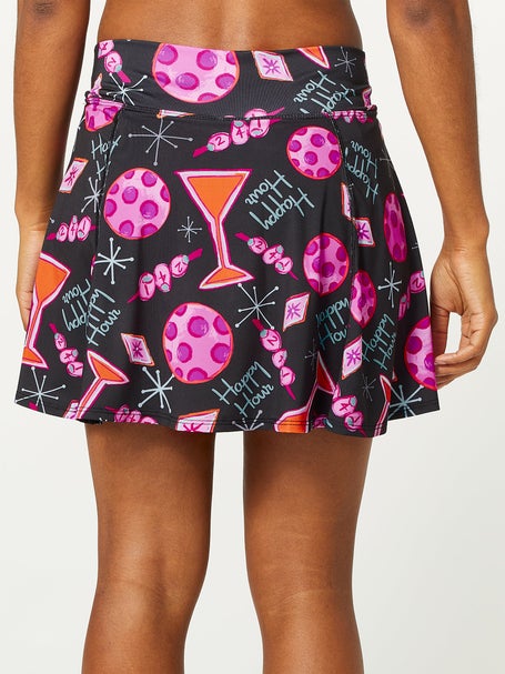 Pickleball Bella Womens A-Line Skirt - Martini