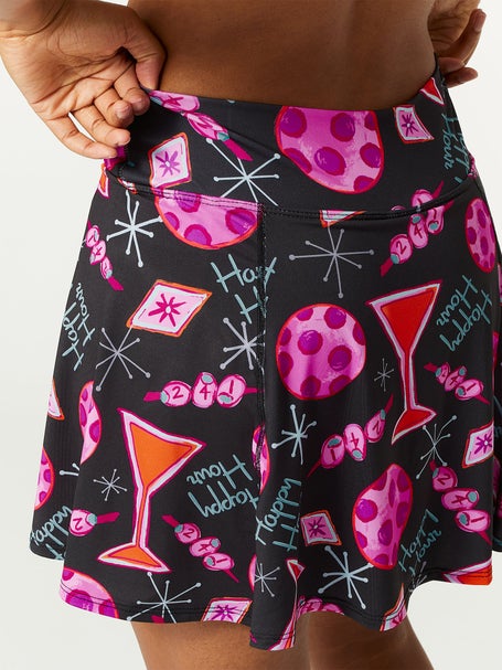 Pickleball Bella Womens A-Line Skirt - Martini