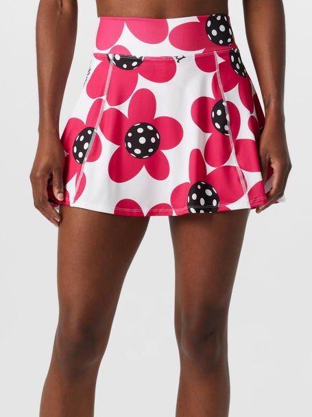 Pickleball Bella Womens A-Line Skirt - Poppy