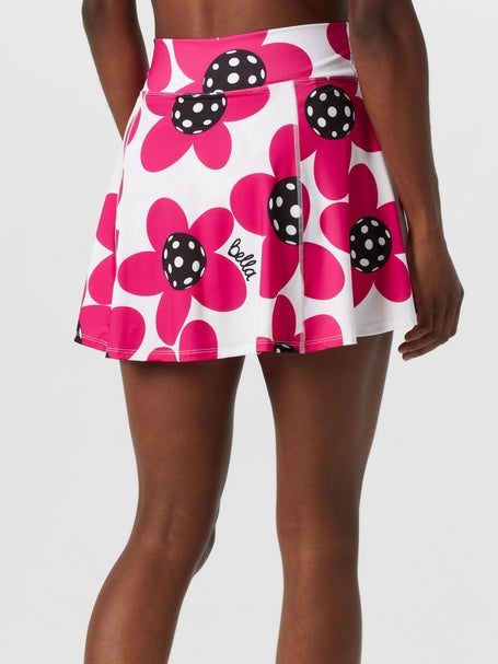 Pickleball Bella Womens A-Line Skirt - Poppy