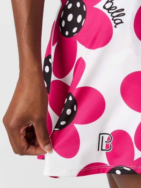 Pickleball Bella Womens A-Line Skirt - Poppy