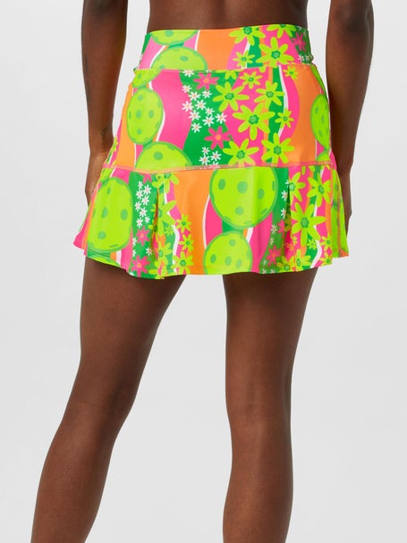 Pickleball Bella Womens Drop Pleat Skirt - Daisy