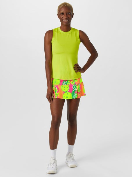 Pickleball Bella Womens Drop Pleat Skirt - Daisy