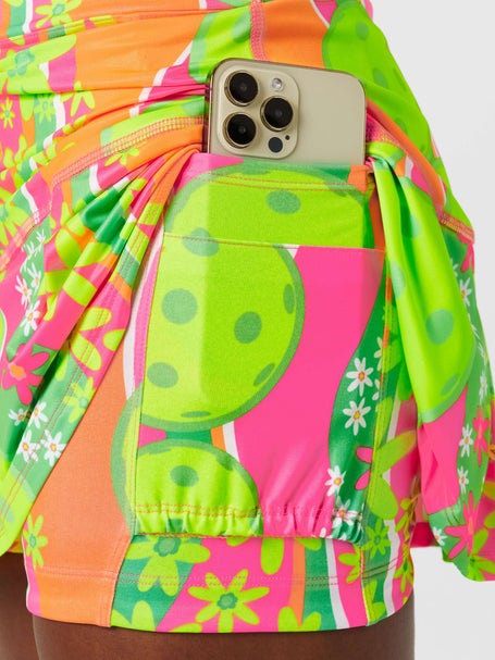 Pickleball Bella Womens Drop Pleat Skirt - Daisy