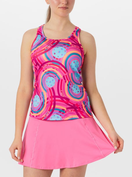 Pickleball Bella Womens Racerback Tank - Circle