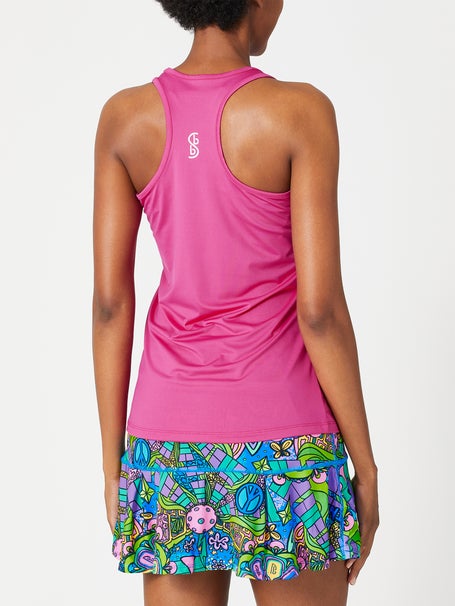 Pickleball Bella Womens Racerback Tank - Pink